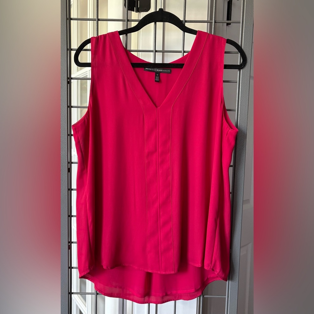 White House Black Market Shell Blouse Size 12 Like New Used Condition